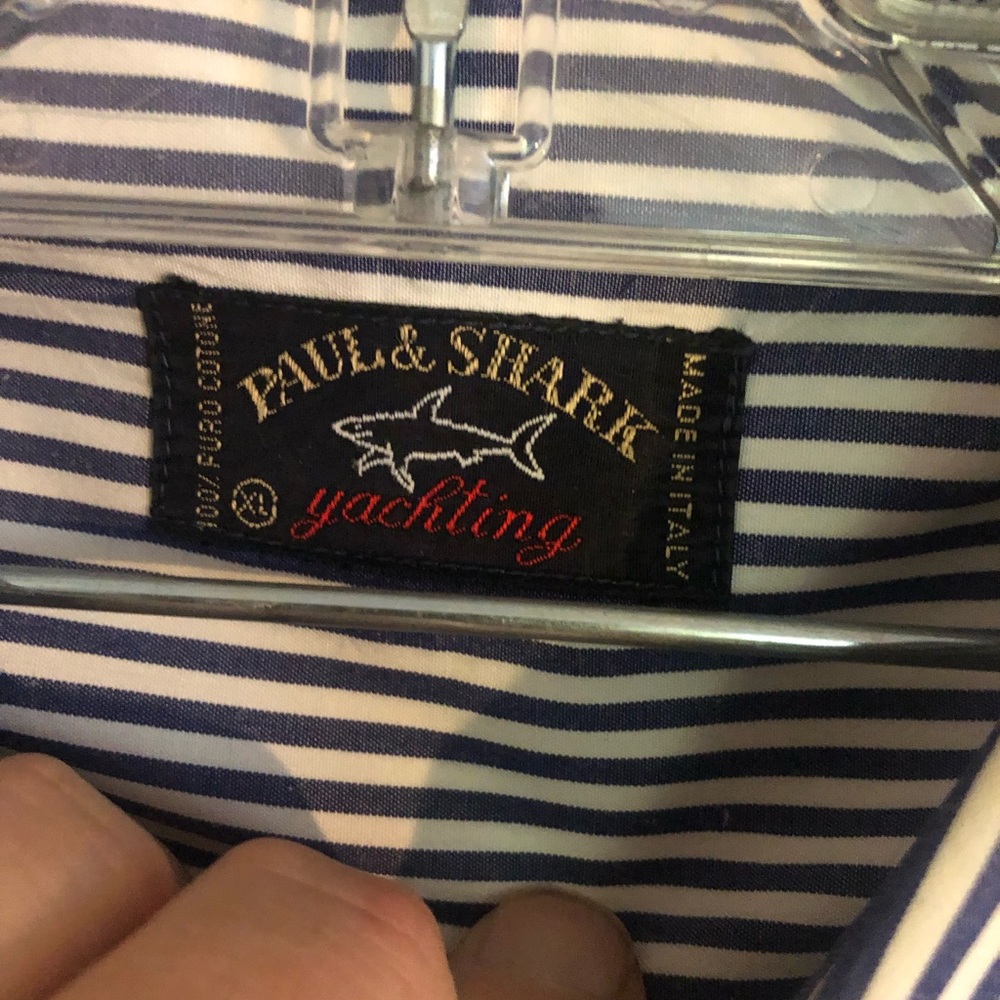 Paul & Shark XL stripped shirt button down